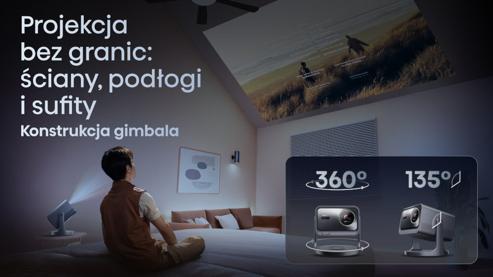 Projektor HISENSE C2 - Elastyczność kąta projekcji