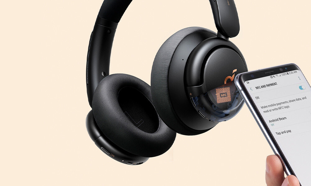 Słuchawki nauszne SOUNDCORE Life Q30 ANC utwory czas pracy czas dzialania