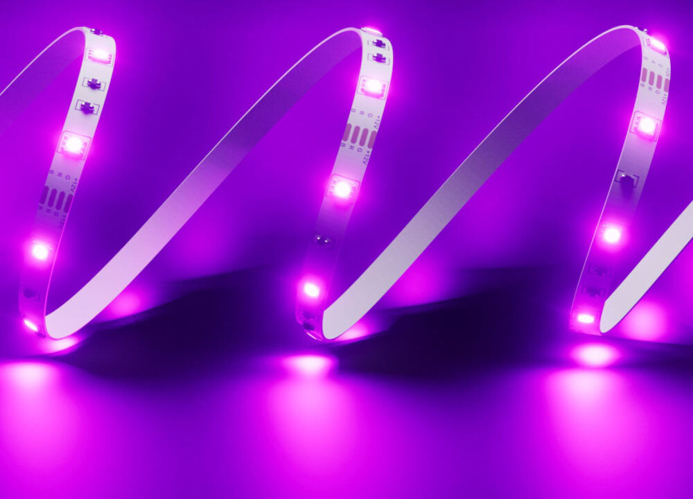 TAŚMA LED RGB SETTI+ SLS710 pofalowana taśma świecąca na fioletowo