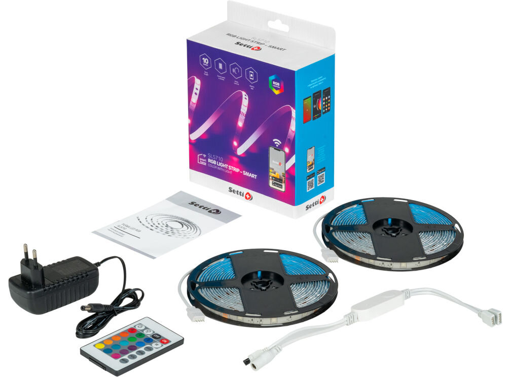 TAŚMA LED RGB SETTI+ SLS710 elementy zestawu