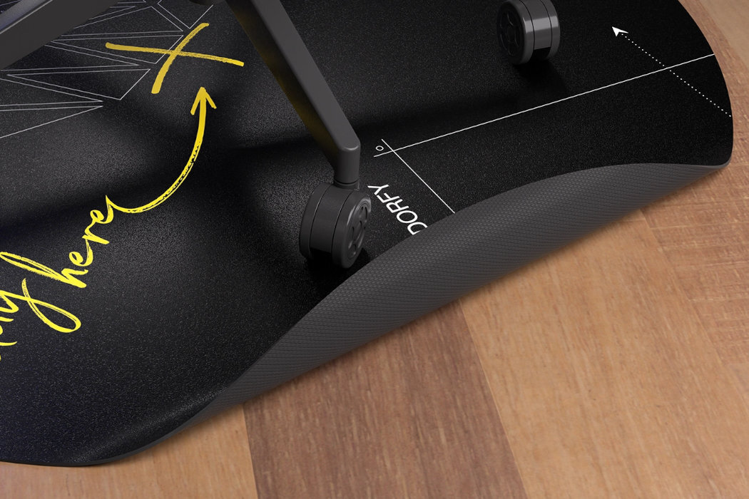 Mata pod fotel gamingowy ENDORFY FP110C wytzrymałość przyczepność cisza spokój PVC wodoodporna gaming gry gracz