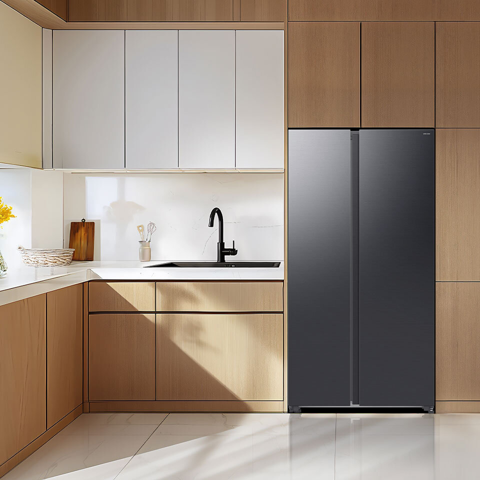 Rozwiązania oszczędzające energię w lodówce RS70F65QETEO