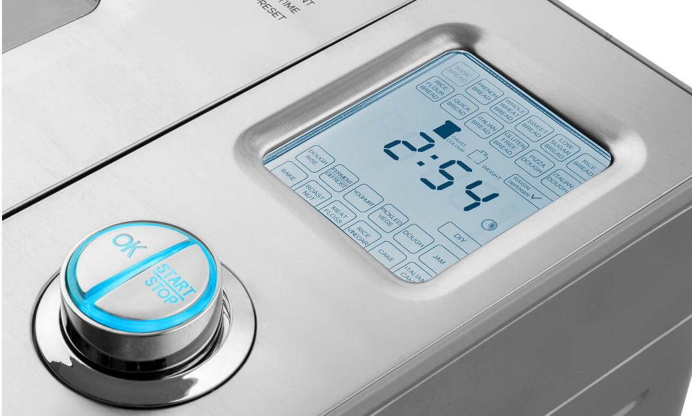 Wypiekacz do chleba SENCOR SBR 2000SS wyłącznik czasowy funkcje ustawione programy przyrzadzanie dżemów ciast