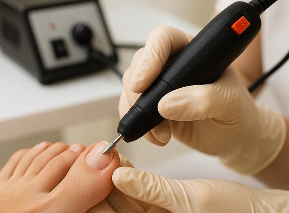 Frezarka do paznokci EXTRALINK Eu Plug szybka i bezpieczna praca, regulacja obrotów, krószy czas pracy