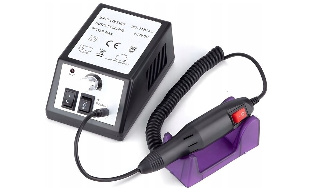 Frezarka do paznokci EXTRALINK Eu Plug do salonu, dla początkujących, intuicyjna obsługa, cicha praca