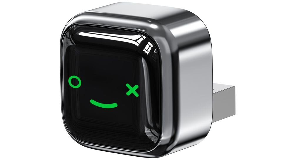 XENSO M12 bezprzewodowy CarPlay Android Auto brak kabli w samochodzie wygodne użycie, adapter po skosie na białym tle