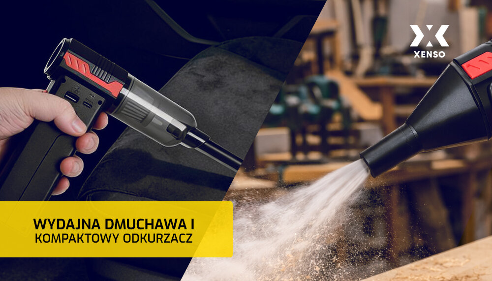 Urządzenie rozruchowe XENSO XR55 dmuchawa odkurzacz silnik bezszczotkowy czyszczenie auta, urządzenie rozruchowe jako dmuchawa