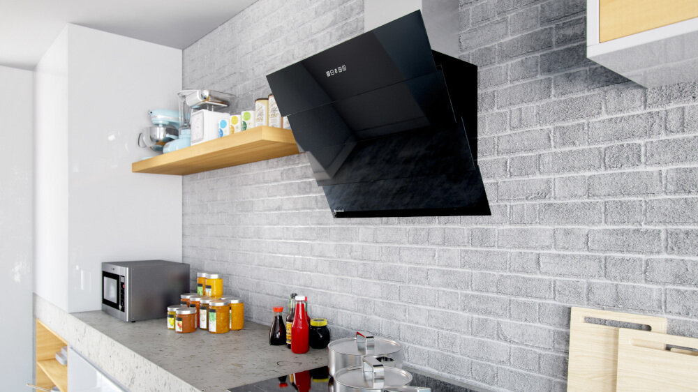 Okap GLOBALO Larto 60.2 Eko Max Czarny - Tryby Pracy