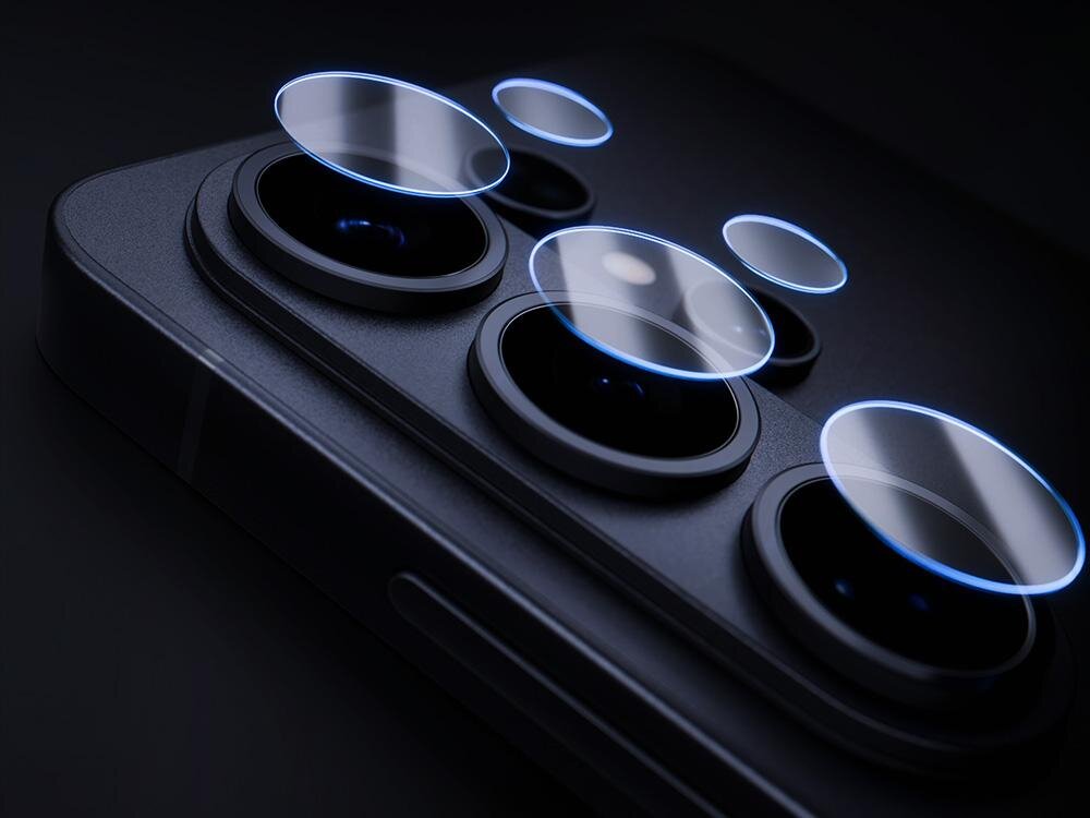 3MK Hardy Fusion Lens Protection powłoką oleofobową odpychanie cząsteczek tłuszczu, wilgoci oraz innych uciążliwych zabrudzeń - szkła ochronne nad aparatem