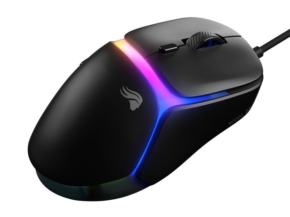 Glorious Gaming Model D3 czujnik BAMF 3.0 rozdzielczością do 30 000 DPI, szybkością śledzenia 750 IPS oraz akceleracją 50G precyzyjne celowanie i szybką reakcję - Widok myszy z góry