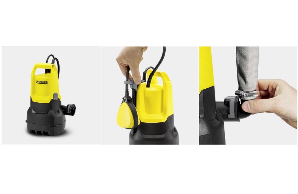 Pompa KARCHER SP 5 Dirt Wyposażenie ceramiczny pierścień uszczelniający Regulowany pływak funkcjonalne szybkozłącze Quick Connect