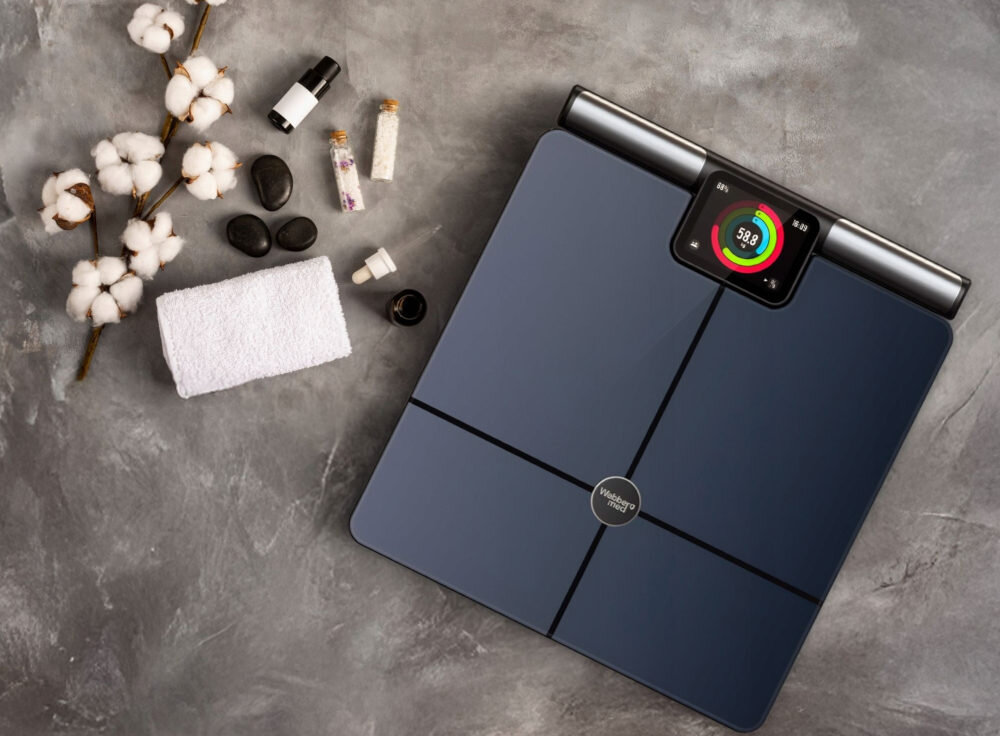 Waga łazienkowa WEBBER Siena PS636C Czarny Komfort dla wielu osób Automatyczne rozpoznawanie użytkowników nieograniczona liczba profili Tryb gościa pamięć offline