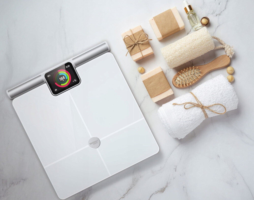 Waga łazienkowa WEBBER Siena PS636 Biały wygląd design prezentacja wizualizacja tło 