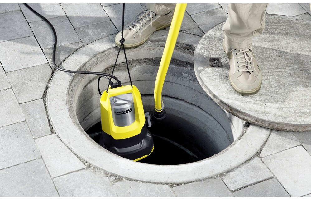 Pompa KARCHER SP 6 Flat Inox poręczna lekka ceramiczny pierścień uszczelniający Quick Connect składane nóżki