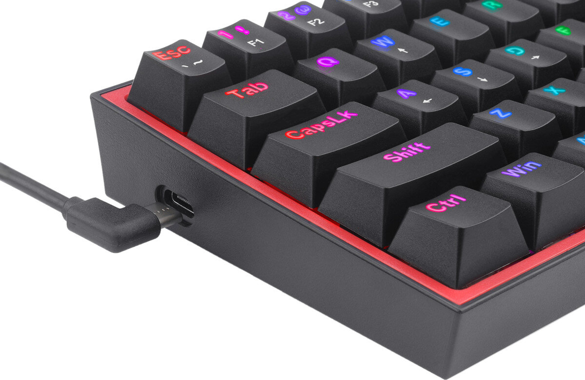 Klawiatura REDRAGON K617 Fizz RGB polaczenie przewodowe