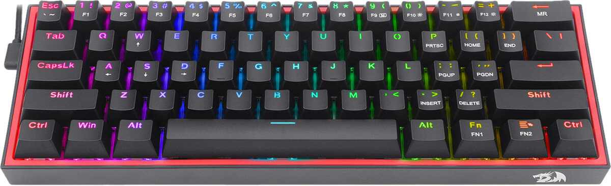 Klawiatura REDRAGON K617 Fizz RGB niski czas reakcji przelacznikow