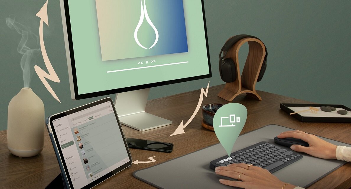 Mysz LOGITECH M350s Elegancka wygodna Minimalistyczny design płynna braca zasilanie bateryjne