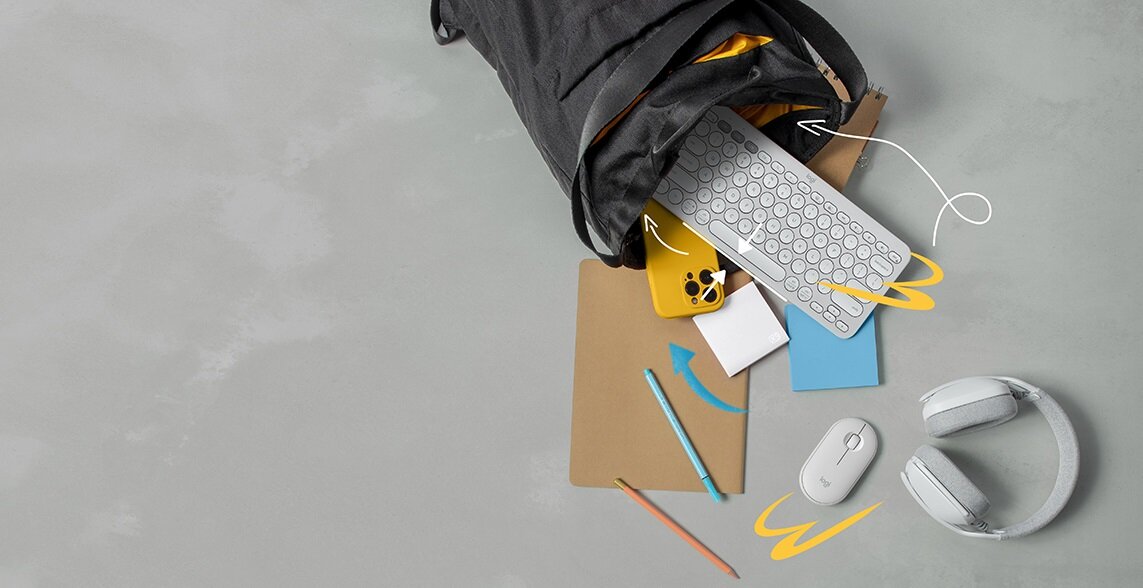 Mysz LOGITECH M350s Elegancka wygodna Minimalistyczny design płynna braca zasilanie bateryjne