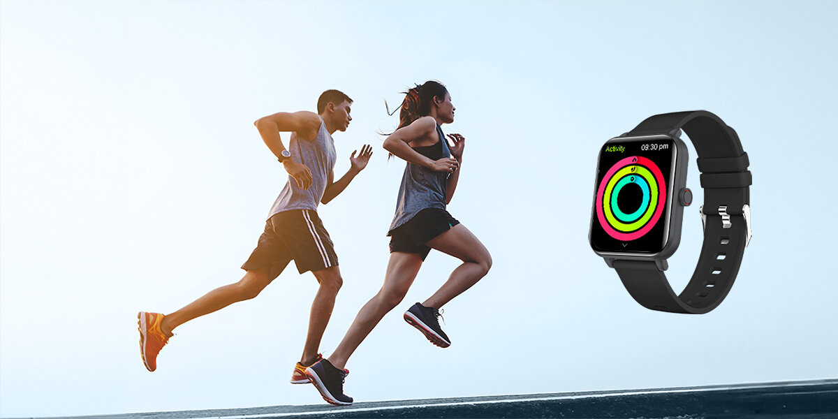 Smartwatch MYPHONE Watch Classic 2 aktywnosc zachlapanie android ios aplikacja tempo puls kalorie rekordy