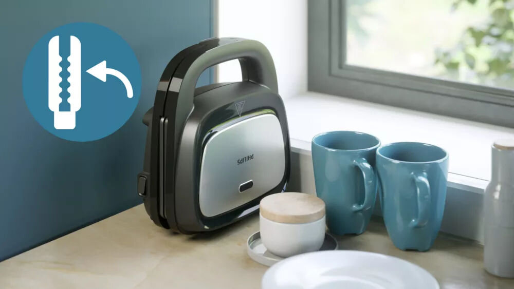 Opiekacz PHILIPS HD2350/80 przechowywanie w pionie