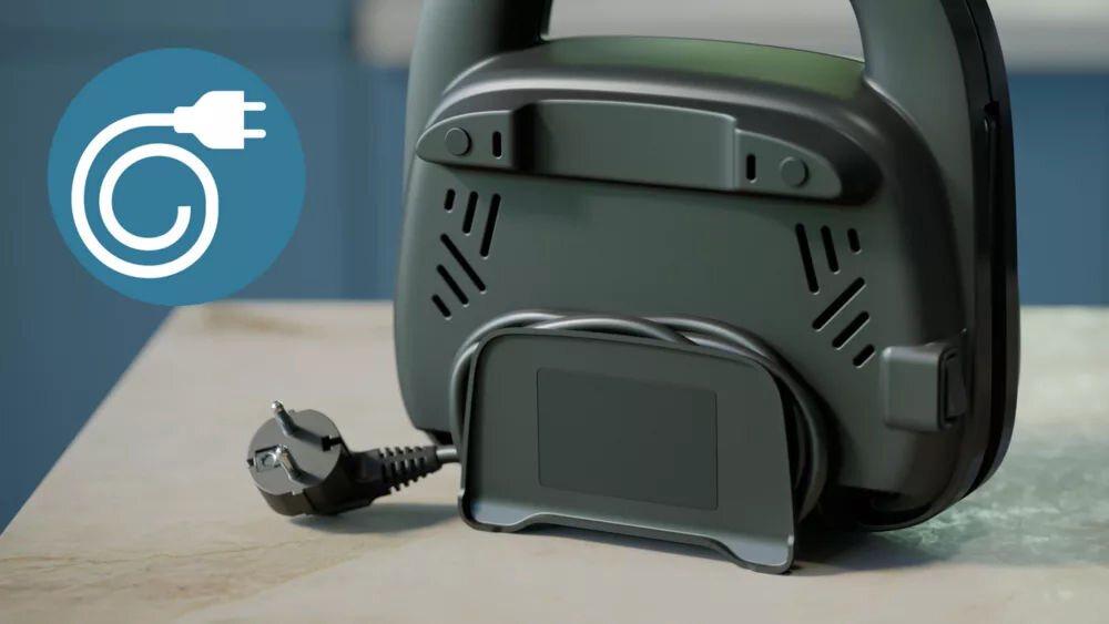 Opiekacz PHILIPS HD2350/80 =schowek na przewód