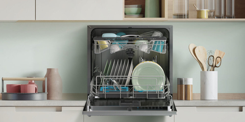 ZMYWARKA CANDY CP 8F9FFA RAPIDO Funkcjonalne wyposażenie system FLEX podpórki kosze regulacja wygoda