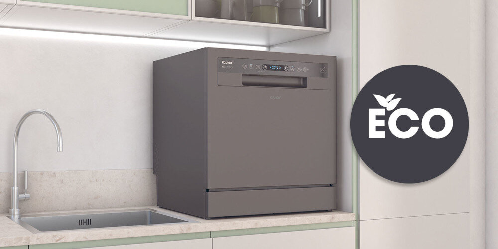 ZMYWARKA CANDY CP 8F9FFA RAPIDO Program ECO ekonomiczne zmywanie niskie temperatury oszczędność wysoka wydajność