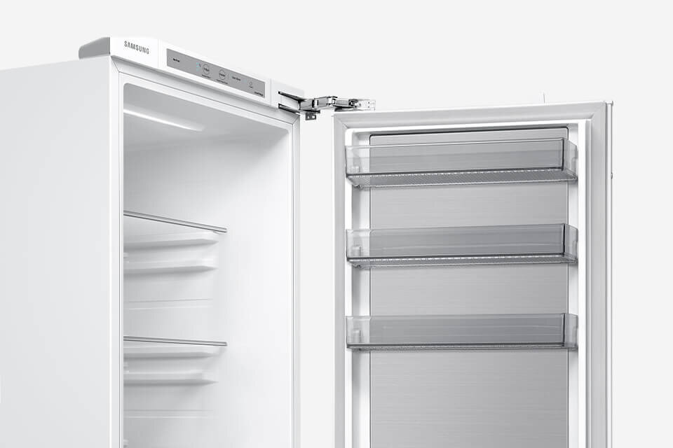 lodówka do zabudowy brd27713eww z metal door cooling