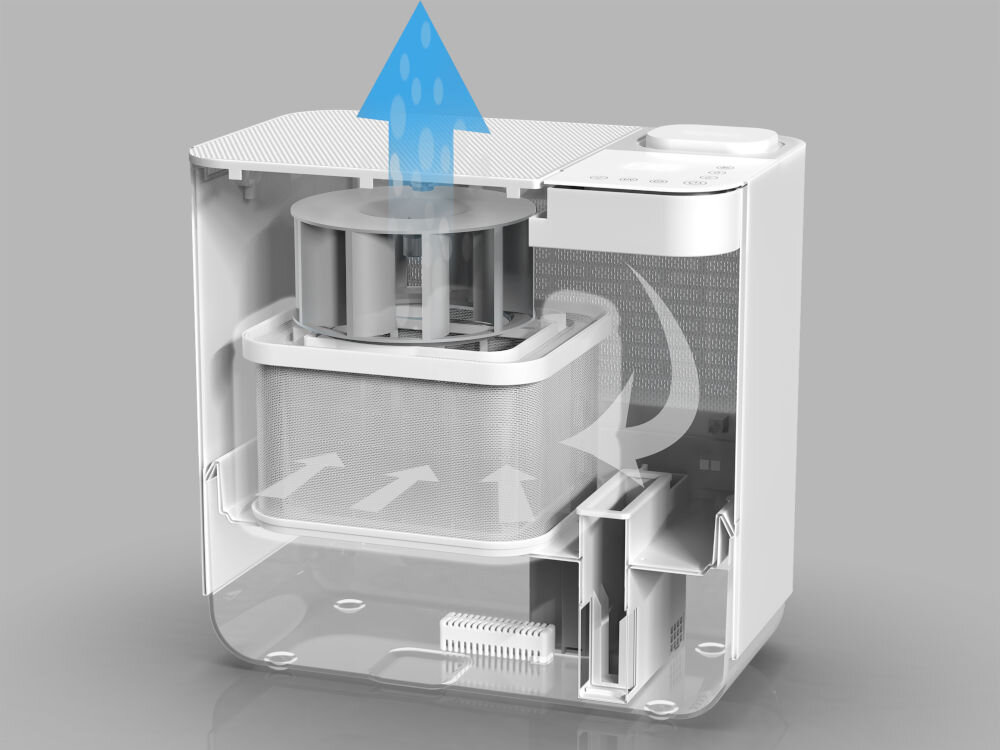 Nawilżacz powietrza BLAUPUNKT AHE801 wydajność powiechrznia aplikacja