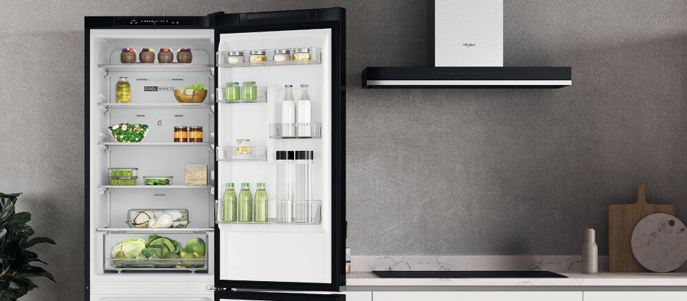 Lodówka WHIRLPOOL WHC18 T311 półka na drzwiach regulacja balkoniki