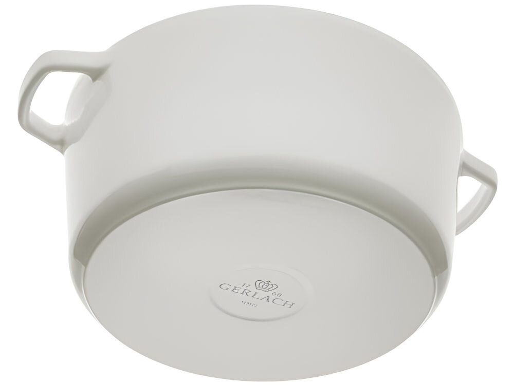 Garnek GERLACH Natur Iron 26 cm średnica 26 cm pojemność 5l przygotowywanie różnorodnych potraw wszystkie typy kuchenek indukcyjna ceramiczna gazowa wygoda użytkowania solidna konstrukcja równomierne nagrzewanie mozliwe mycie w zmywarce zalecane mycie ręczne funkcjonalny estetyczny