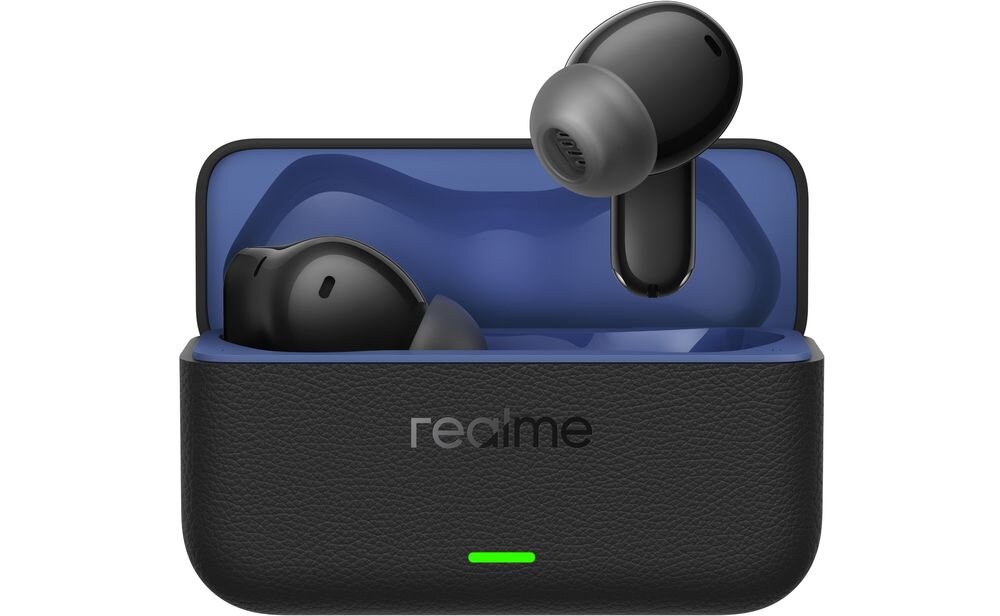 Słuchawki dokanałowe REALME Buds T500 Pro ANC lekka konstrukcja ergonomia komfort treningi podróże, słuchawki z etui ładującym na białym tle