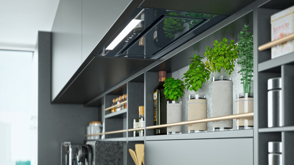 Okap GLOBALO Loteo 60.2 Szary - Filtr