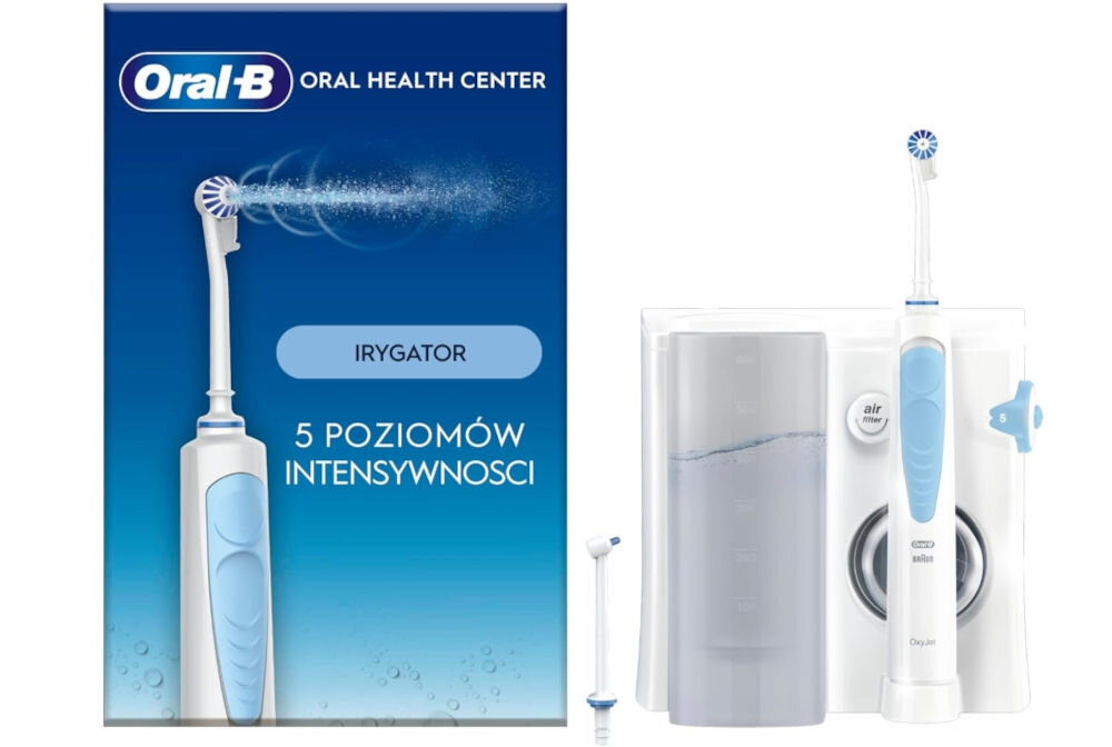 Irygator ORAL-B Oral Health Center końcówka Oxyjet końcówka dyszy wodnej dokumentacja