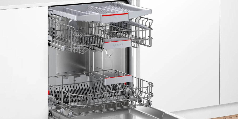 Zmywarka BOSCH SMV4HVX02E VarioFlex system koszy składane elementy pojemność komplety naczyń