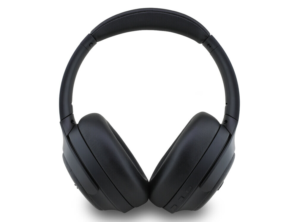 Słuchawki nauszne Lacoste Monogramme ANC - redukcja hałasu, mikrofon, rozmowy, Hands-Free Calling, Voice Assistant, parametry, słuchawki od frontu na białym tle