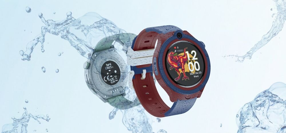 Smartwatch BEMI Linko 2 - zegarek otoczony woda, ochrona ip67, odpornosc kurz, woda