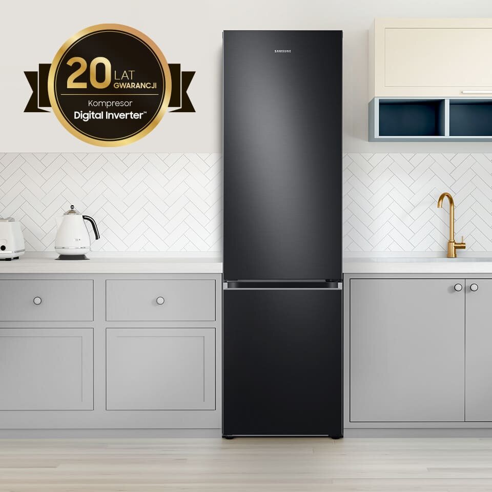 Możesz cieszyć się długą i bezawaryjną pracą lodówki co potwierdza przyznanie kompresorowi aż 20-letniej gwarancji Możesz cieszyć się długą i bezawaryjną pracą lodówki co potwierdza przyznanie kompresorowi aż 20-letniej gwarancji