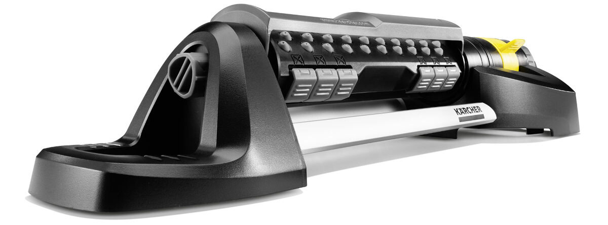 Zraszacz KARCHER OS 5.320 SV, zraszanie, powierzchnia, ogrody, nawadnianie, na białym tle zraszacz w pełni rozpakowany