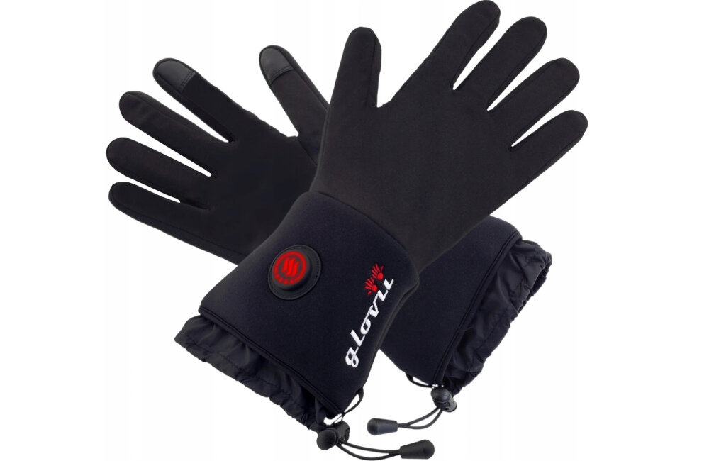 Podgrzewane rękawiczki GLOVII GLB (rozmiar XXS/XS) Czarny Komfort termiczny wlokna weglowe
