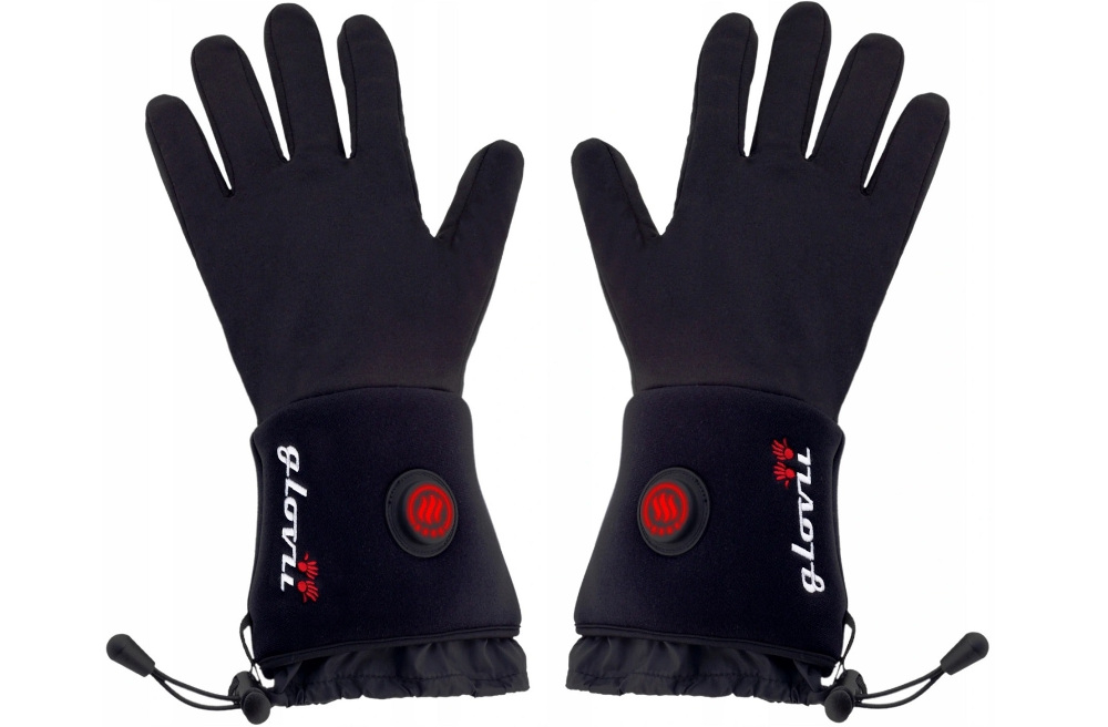 Podgrzewane rękawiczki GLOVII GLG (rozmiar XXS-XS) Szary komfort wygoda wlokna wykonanie Element grzewczy