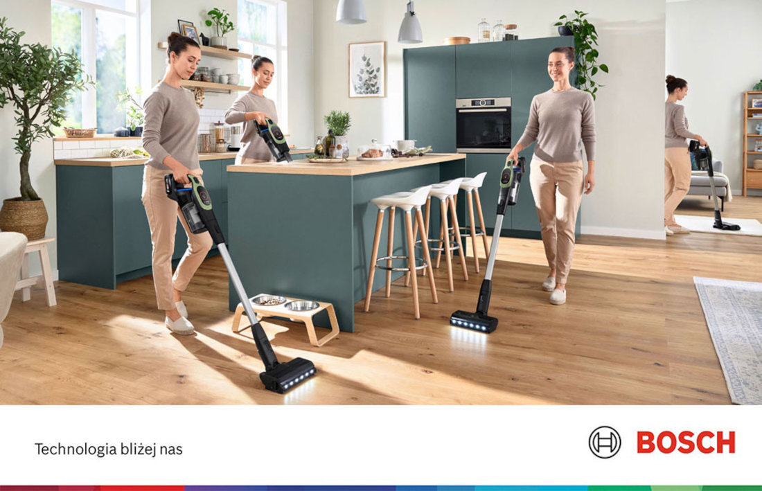 Odkurzacz BOSCH Unlimited 9 BCS931TQC wygląd design prezentacja wizualizacja Sprzątanie na Twoich zasadach