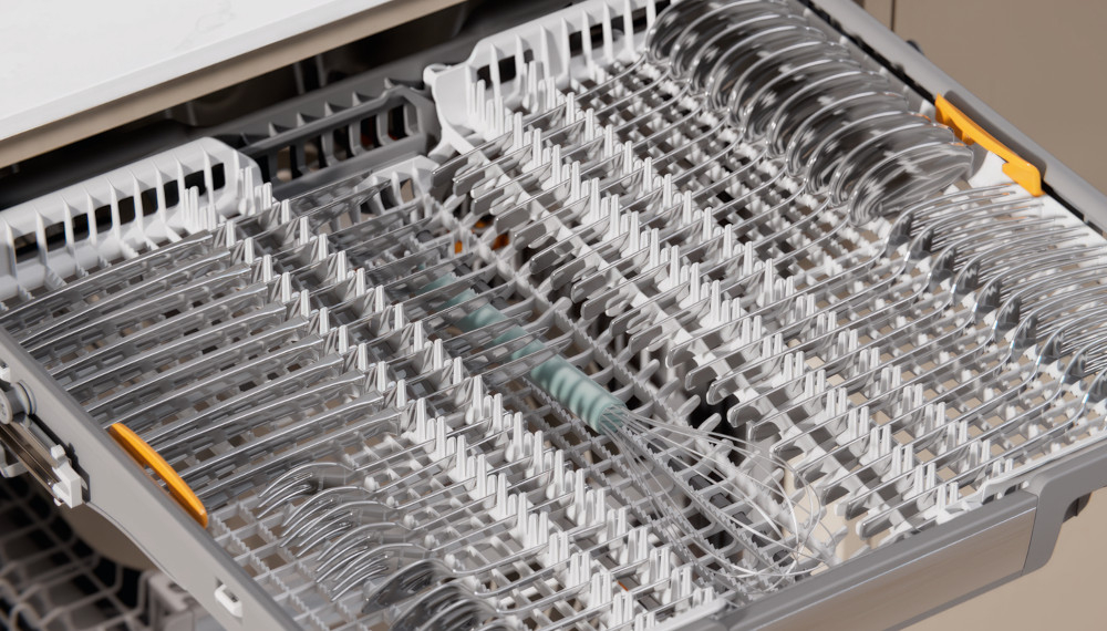 ZMYWARKA MIELE G 7191 SCVI kosz sztućce regulacja szklanki espresso wygoda kieliszki