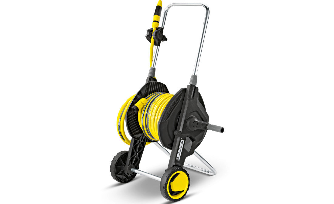 Wózek na wąż KARCHER HT 4.520 zestaw z wężem 1/2” 2.645-180.0 użytkowanie wygoda zestaw akcesoria schowek