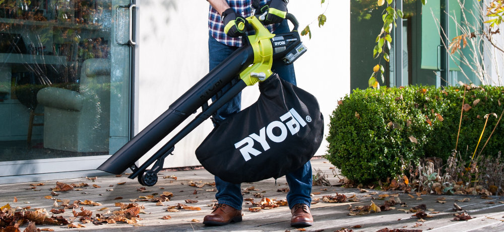 Dmuchawa do liści RYOBI OBV18 dodatkowe udogodnienia