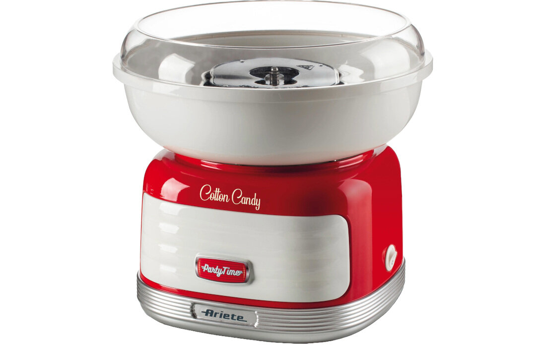 Maszyna do waty cukrowej ARIETE Cotton Candy 2973/00 Party Time łatwość użytkowania wygoda wymiary rozmiar waga Osłonka wokół misy łatwe czyszczenia
