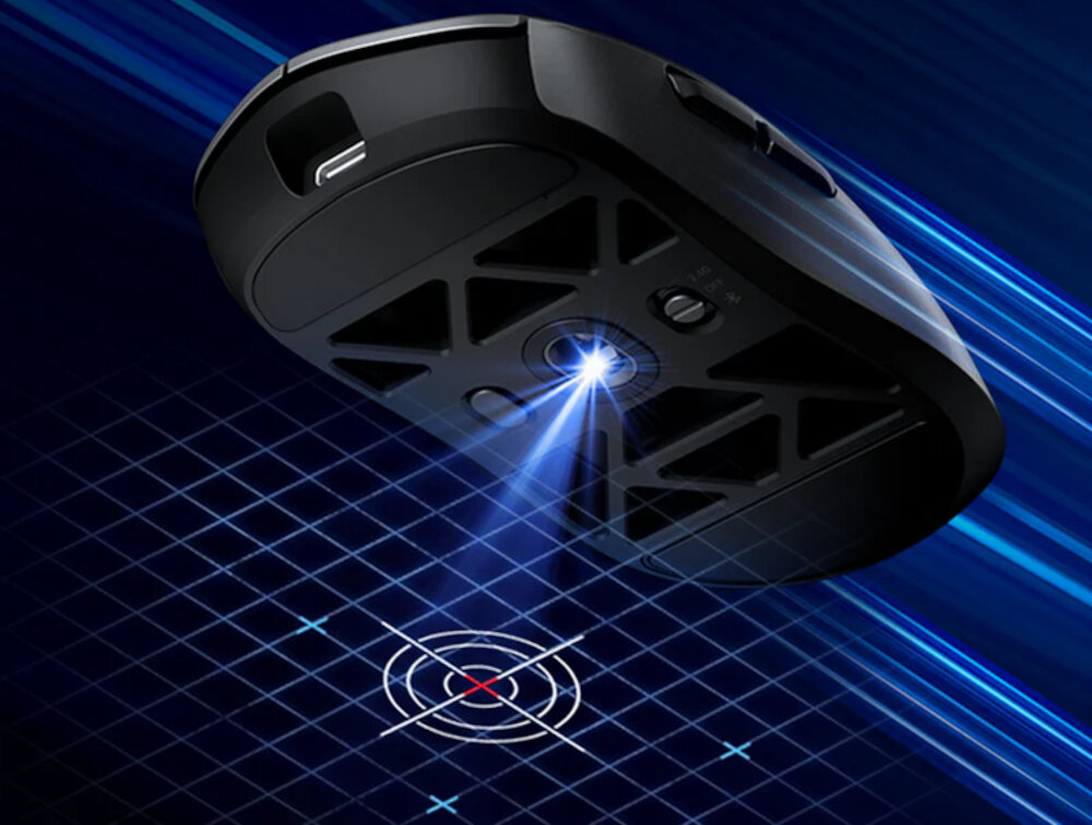 Mysz MCHOSE AX5 Pro Max waga wyzwania komponenty klikniecia przelaczniki