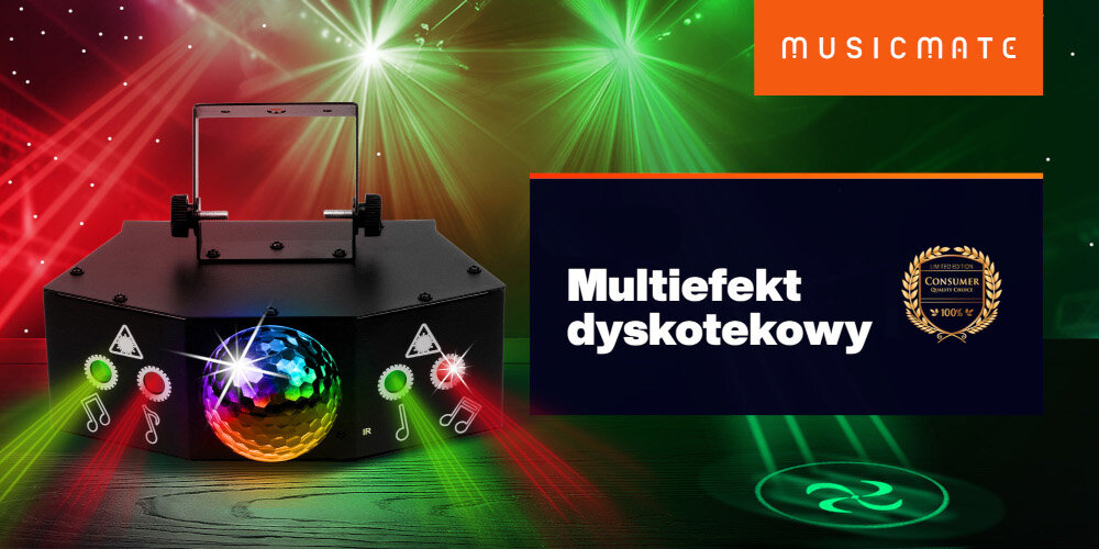 Multiefekt dyskotekowy MUSICMATE 4Eys - wszechstronne narzędzie