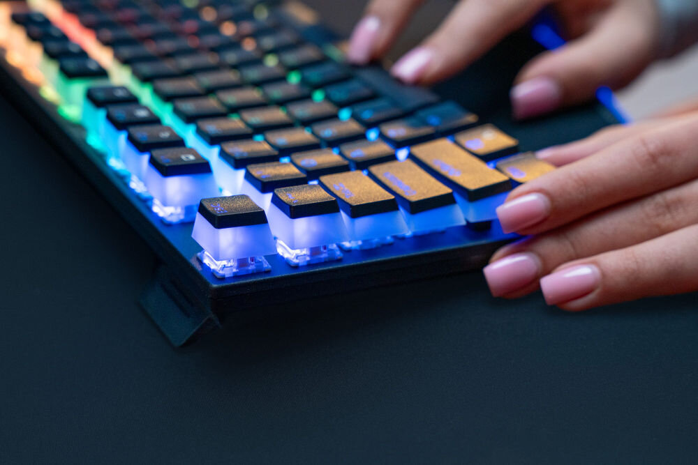 Klawiatura MAD DOG GK910K Gateron Red Biały sterowanik programowania