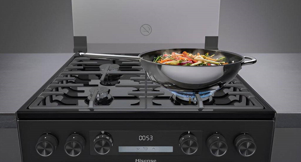 KUCHNIA HISENSE HKS6D70BMPA palnik wok szybko aazjatyckie dania